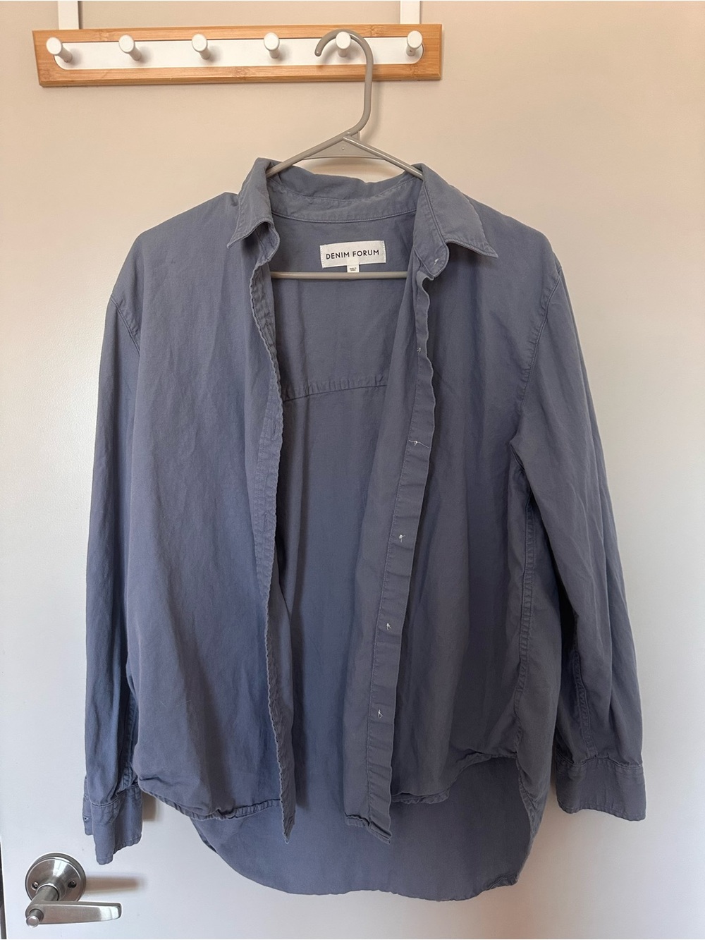 Aritzia Denim Forum JANE Light Blue Shirt